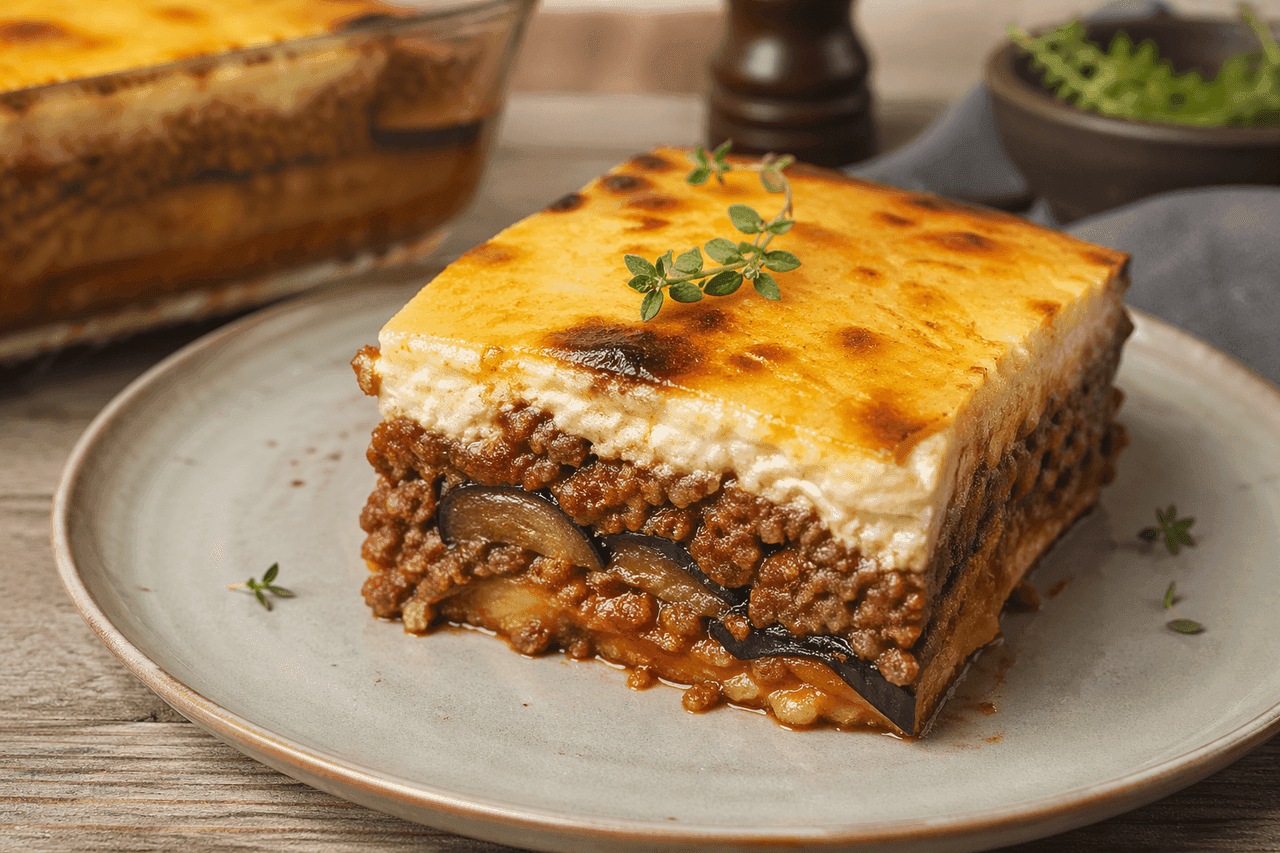 Moussaka med nötfärs