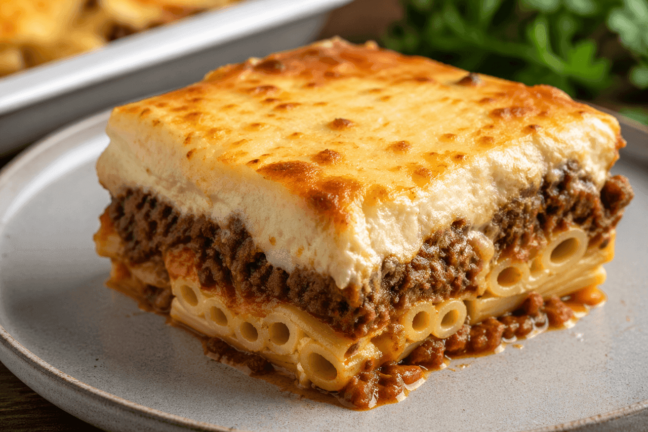 Pastitsio med nötfärs