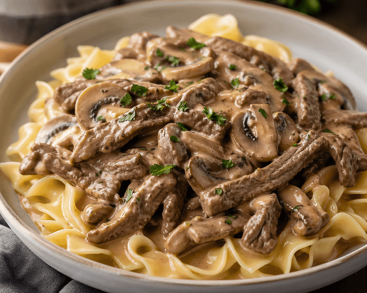 Boeuf Stroganoff
