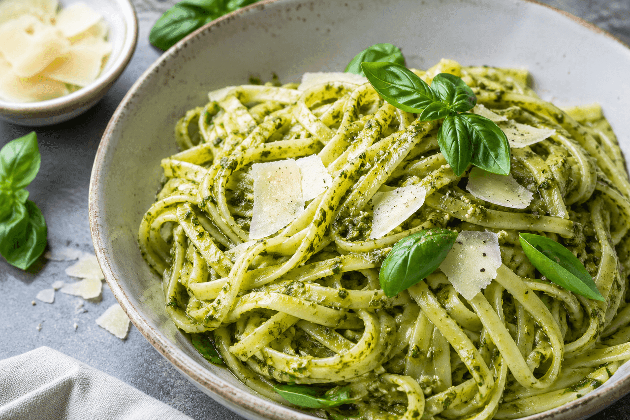 Pasta med pesto