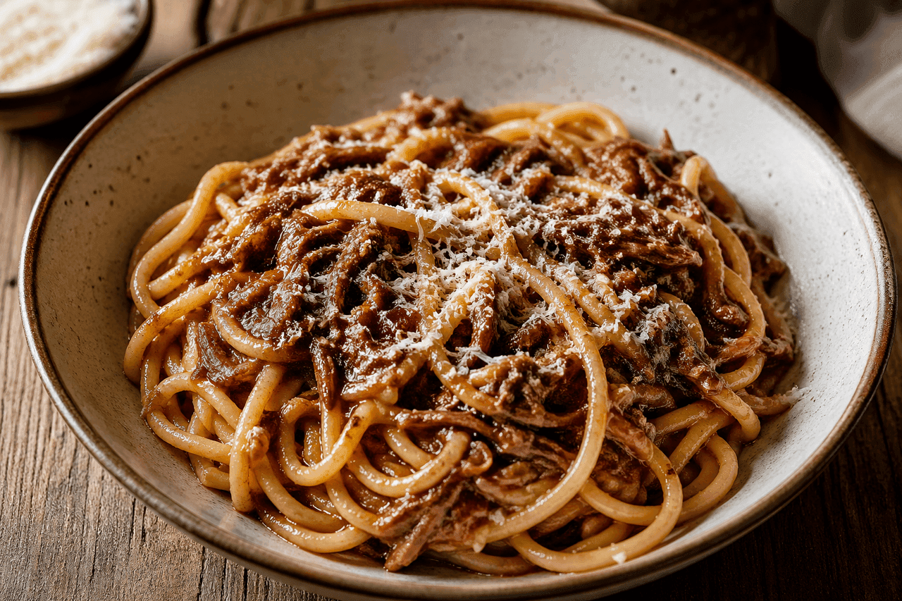 Pici Pulled Beef Parmesan