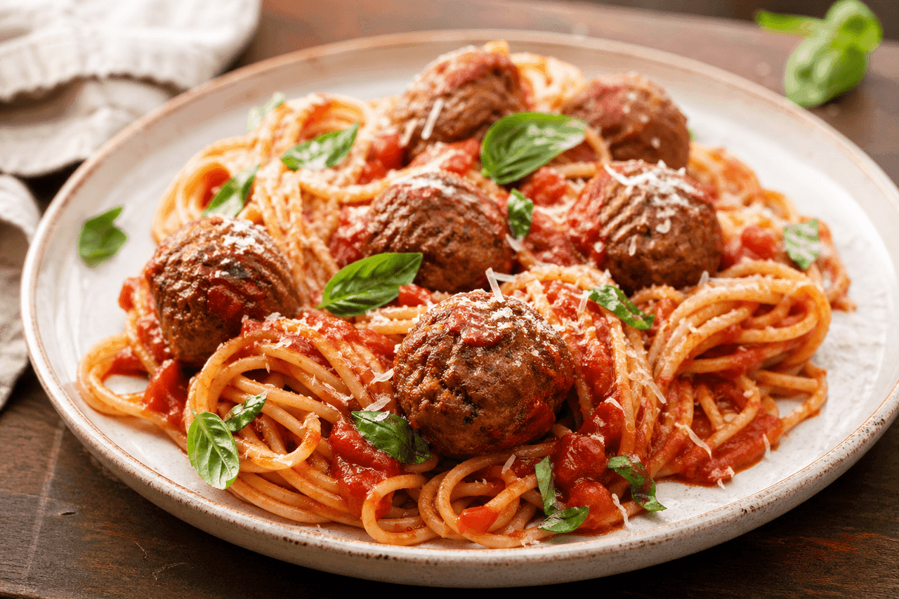Spaghetti med köttbullar