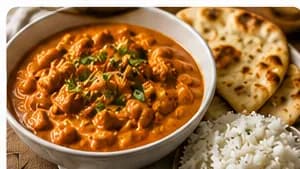 Butter chicken med naanbröd