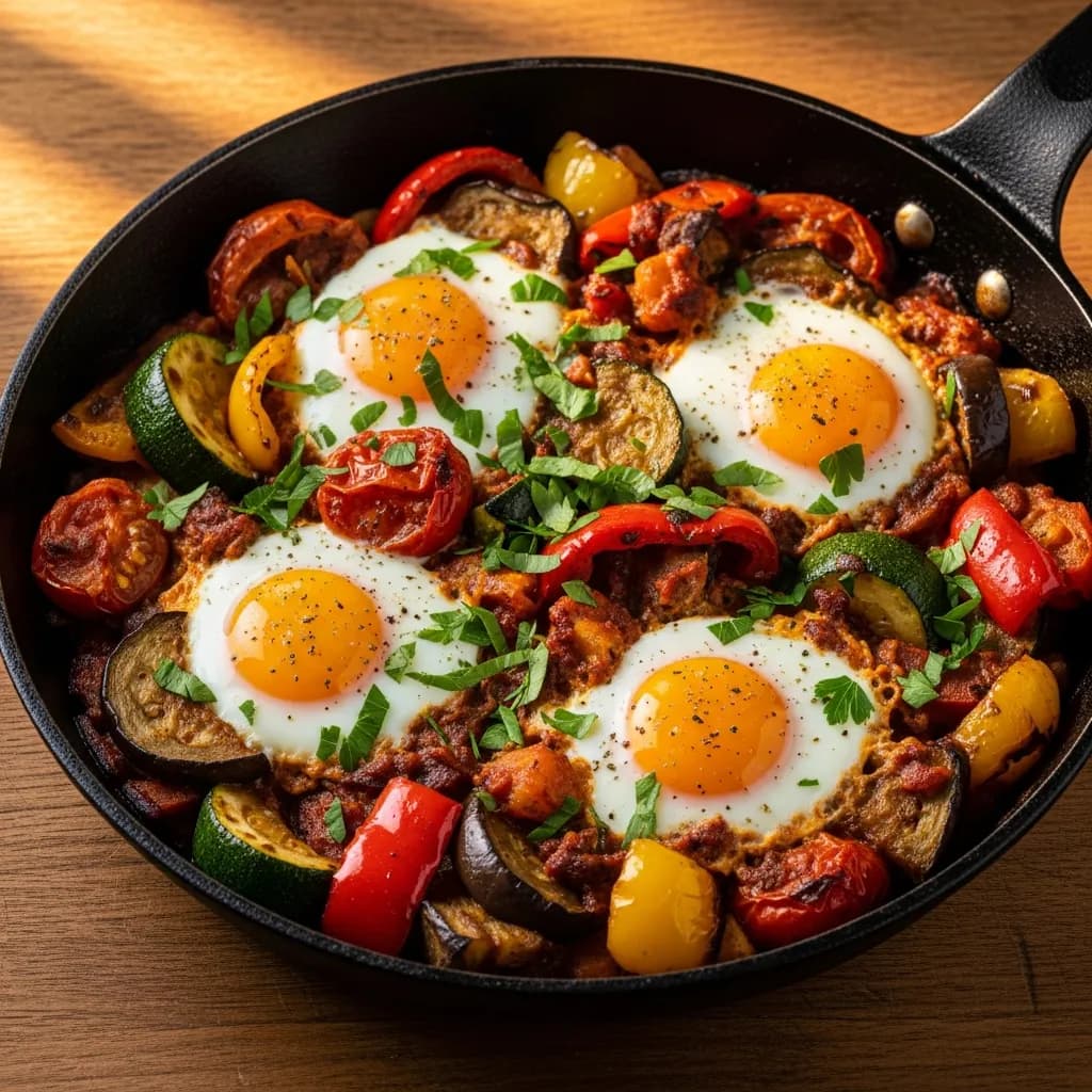 Pisto med huevos