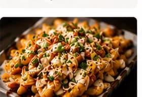 Loaded fries med tryffelmajonnäs
