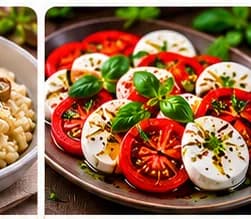 Caprese med burrata och balsamico