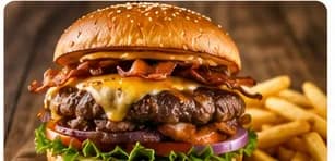 Smashburger med bacon