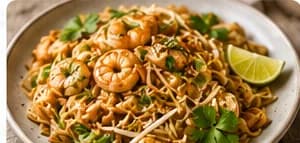 Pad Thai med räkor