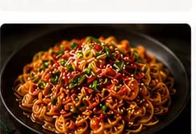 Chili crisp nudlar