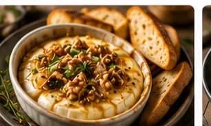 Ugnsbakad camembert med honung & valnötter