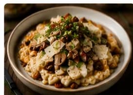 Risotto ai funghi porcini & tryffelolja