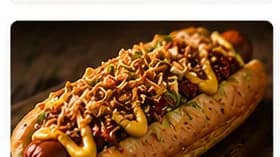 Gourmet hot dog