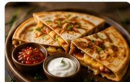 Quesadilla med ost och bönor