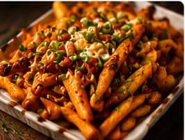 Sötpotatisfrites med låkmajonnäs