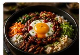 Bibimbap med bulgogi & gochujangsmör