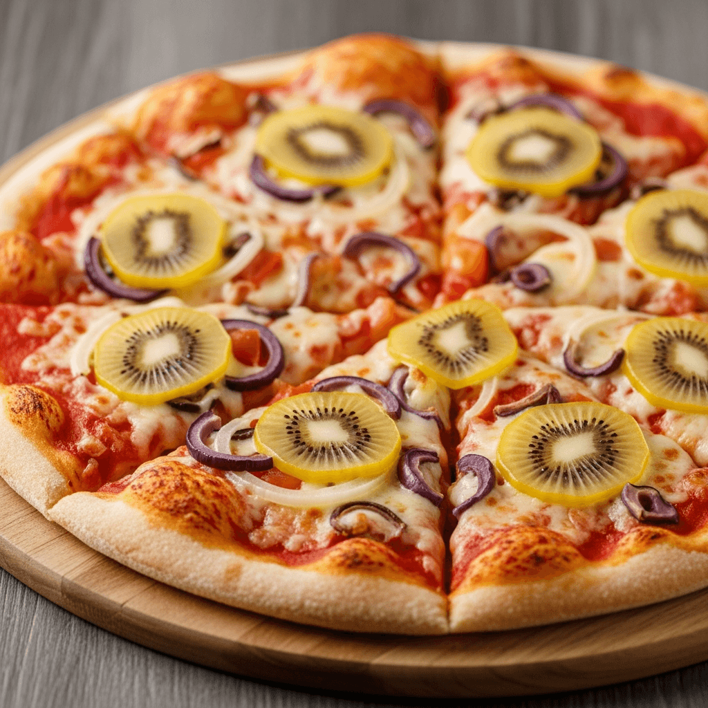 Örtig pizza med kikärter