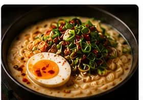 Miso ramen med chiliolja