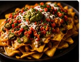 Nachos med ost och jalapeños