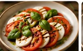 Caprese-sallad med balsamico