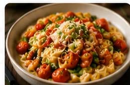 Krämig tomatpasta med spenat