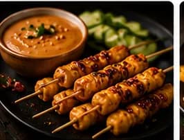 Kycklingspett satay