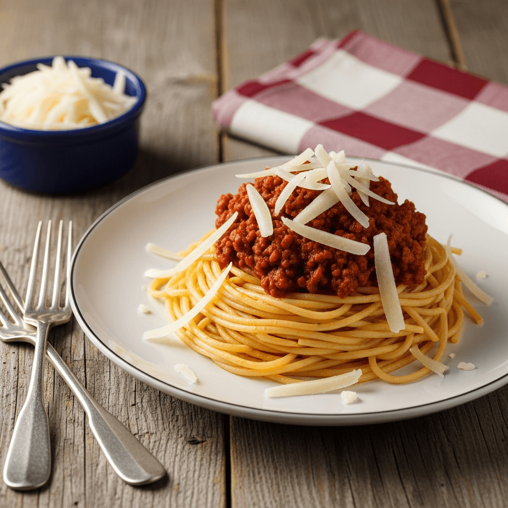 Spaghetti och köttfärssås