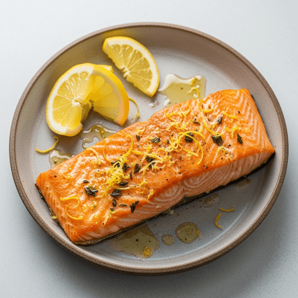 Laxfilé i ugn med citron