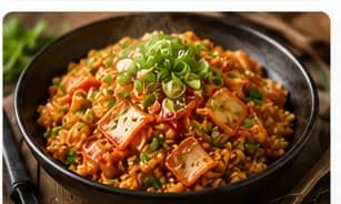 Stekt ris med kimchi & ägg