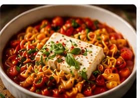 Baked feta pasta