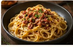 Carbonara med tryffel & citron