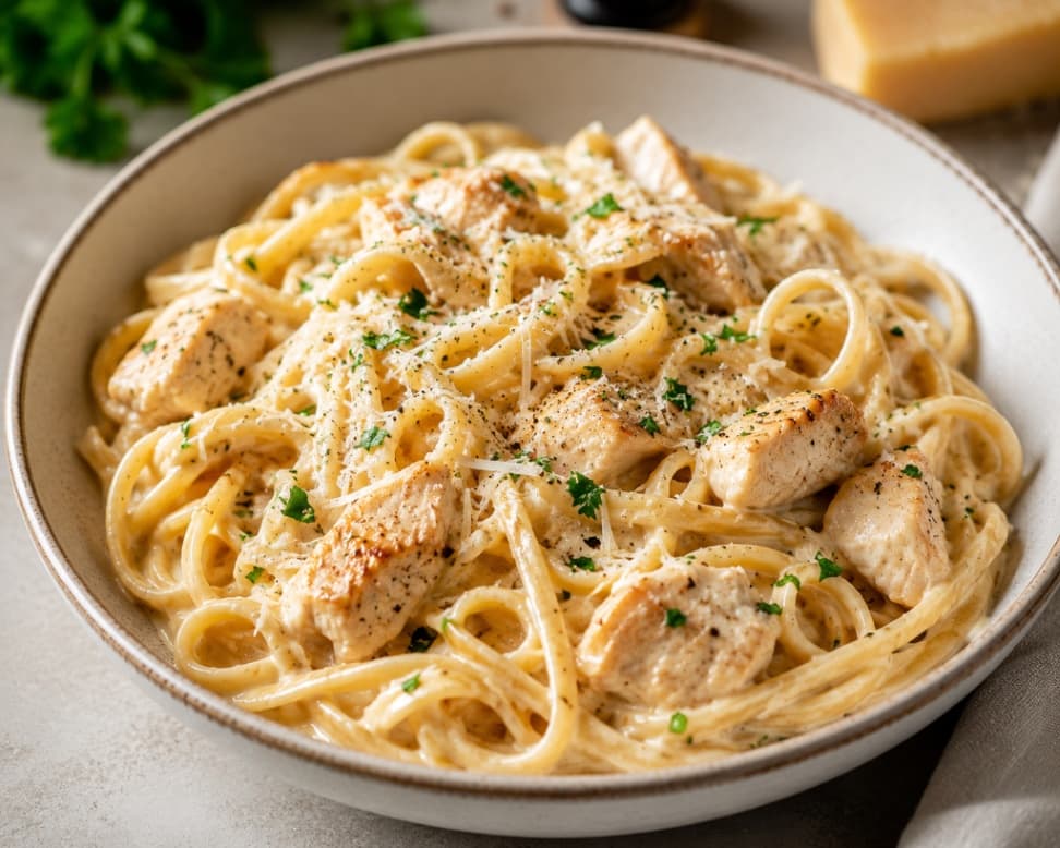 Krämig kycklingpasta