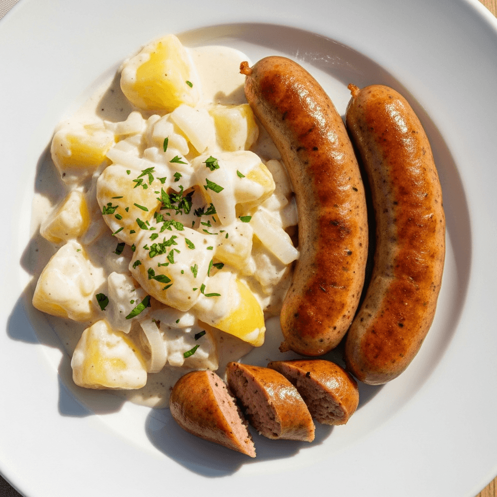Tuggis isterband med stuvad potatis