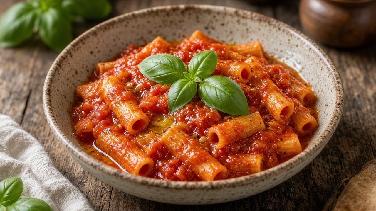 Enkel tomatsås till pasta