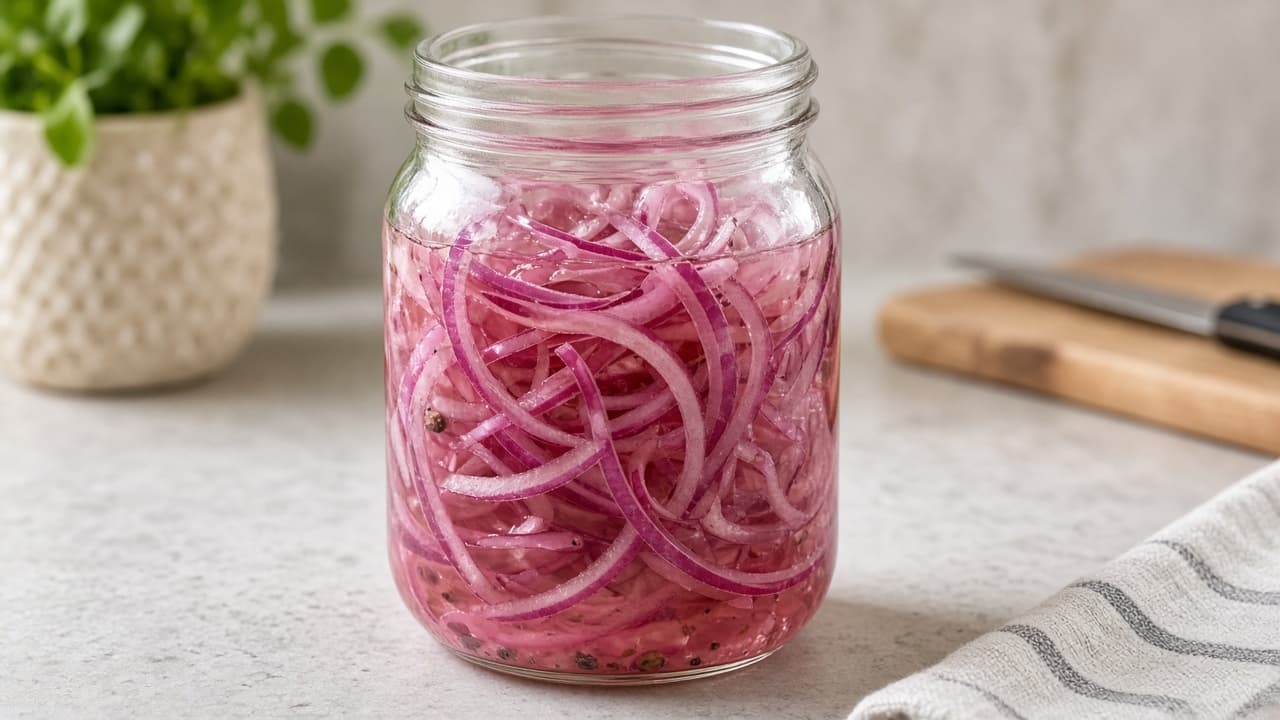 Picklad rödlök