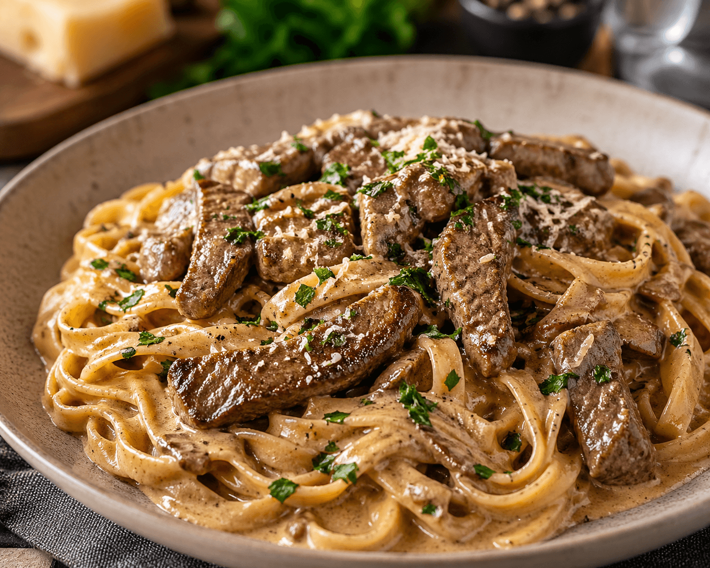 Oxfilépasta (4 portioner)