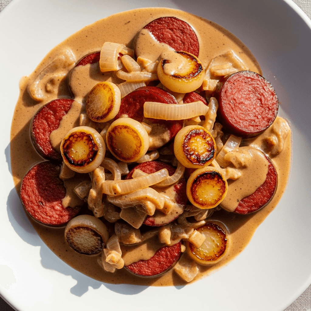 Tuggis falukorv stroganoff