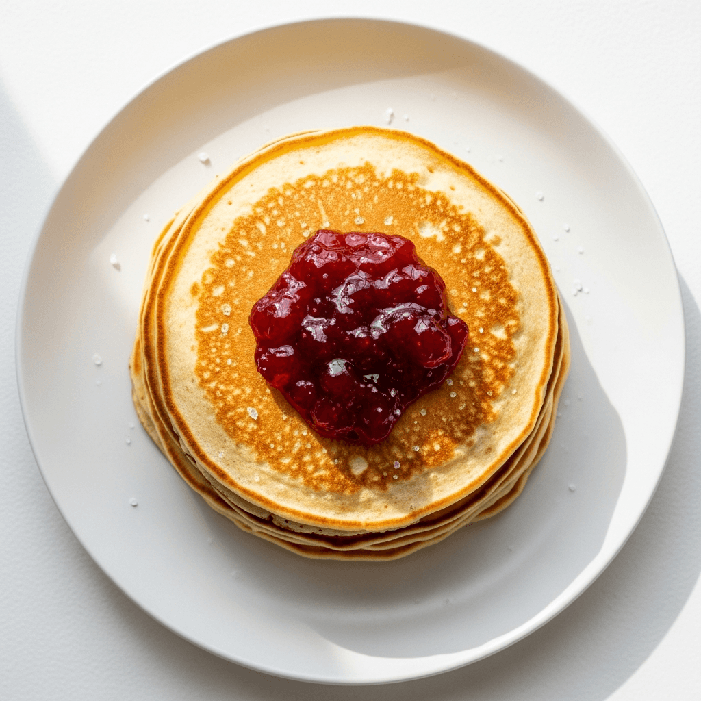 Tuggis pannkakor med sylt