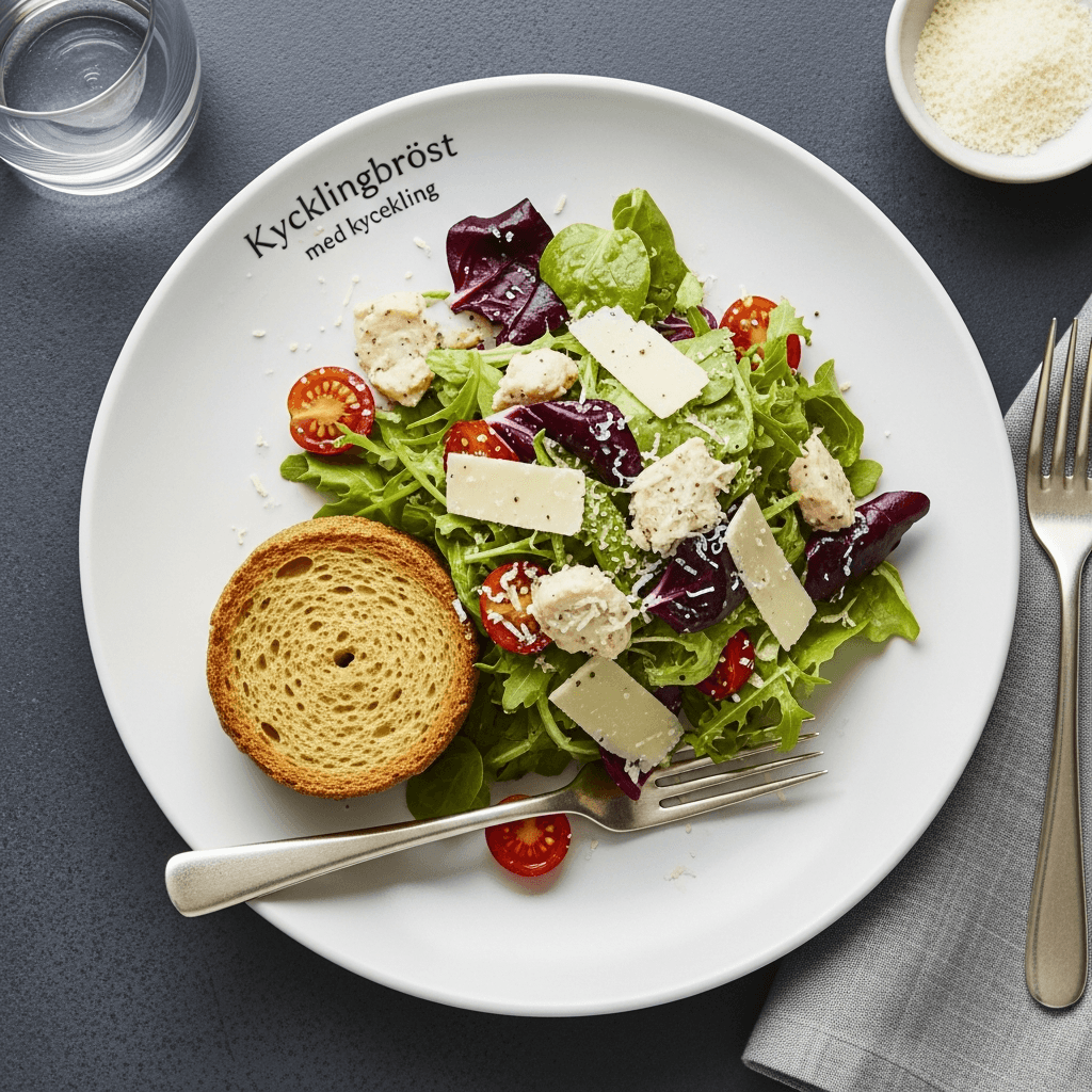 Tuggis caesarsallad med kyckling