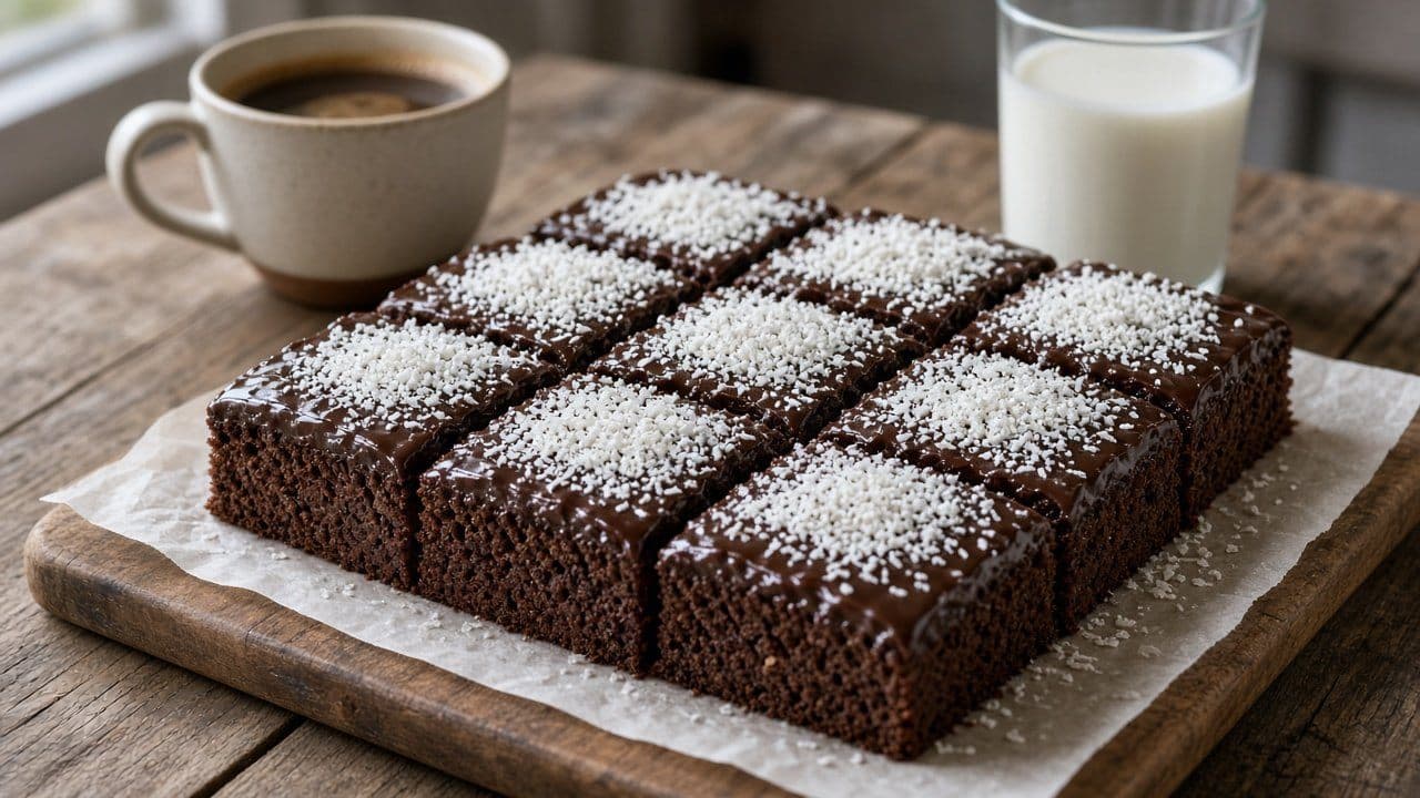 Kärleksmums, klassisk mjuk chokladkaka med kokos