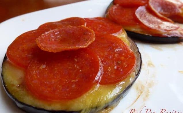 Mini auberginepizza