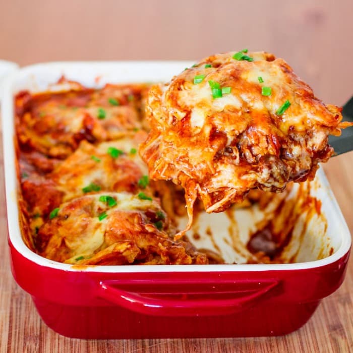 Gryta med kyckling och enchilada