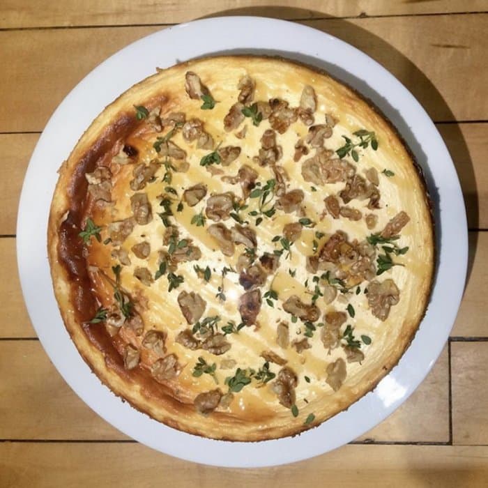 Cheesecake med honung och yoghurt