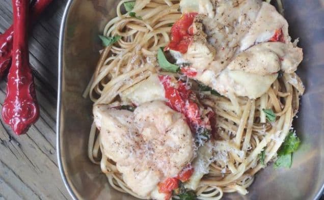 Caprese fylld kyckling
