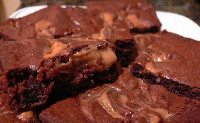 Dulce de leche-brownies