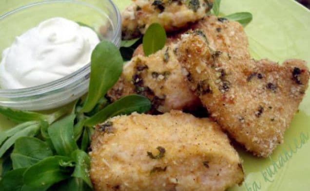 Kycklingnuggets med parmesan