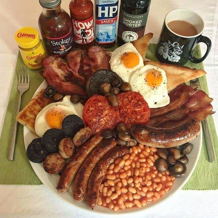 Fullständig engelsk frukost