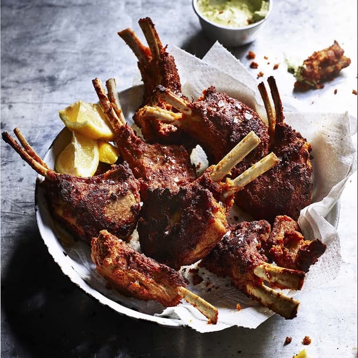Lammkotletter med chili och ingefära