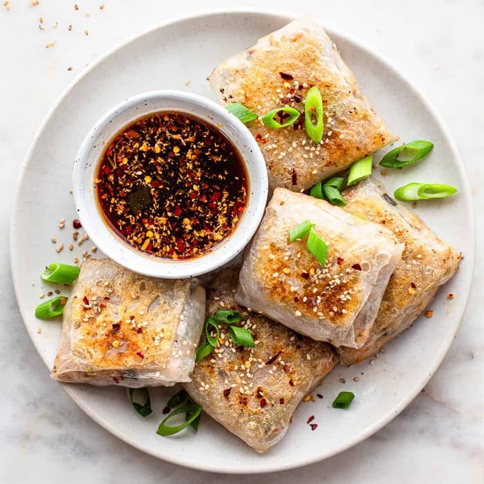 Dumplings av rispapper