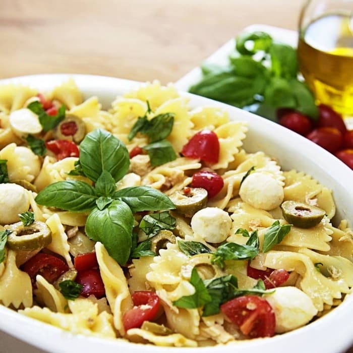Pastasallad från Medelhavet
