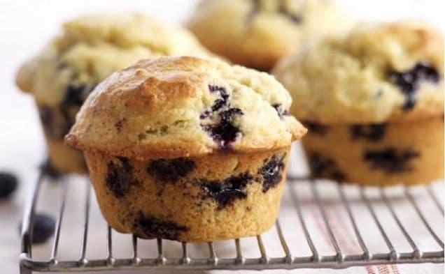 Glutenfria blåbärsmuffins